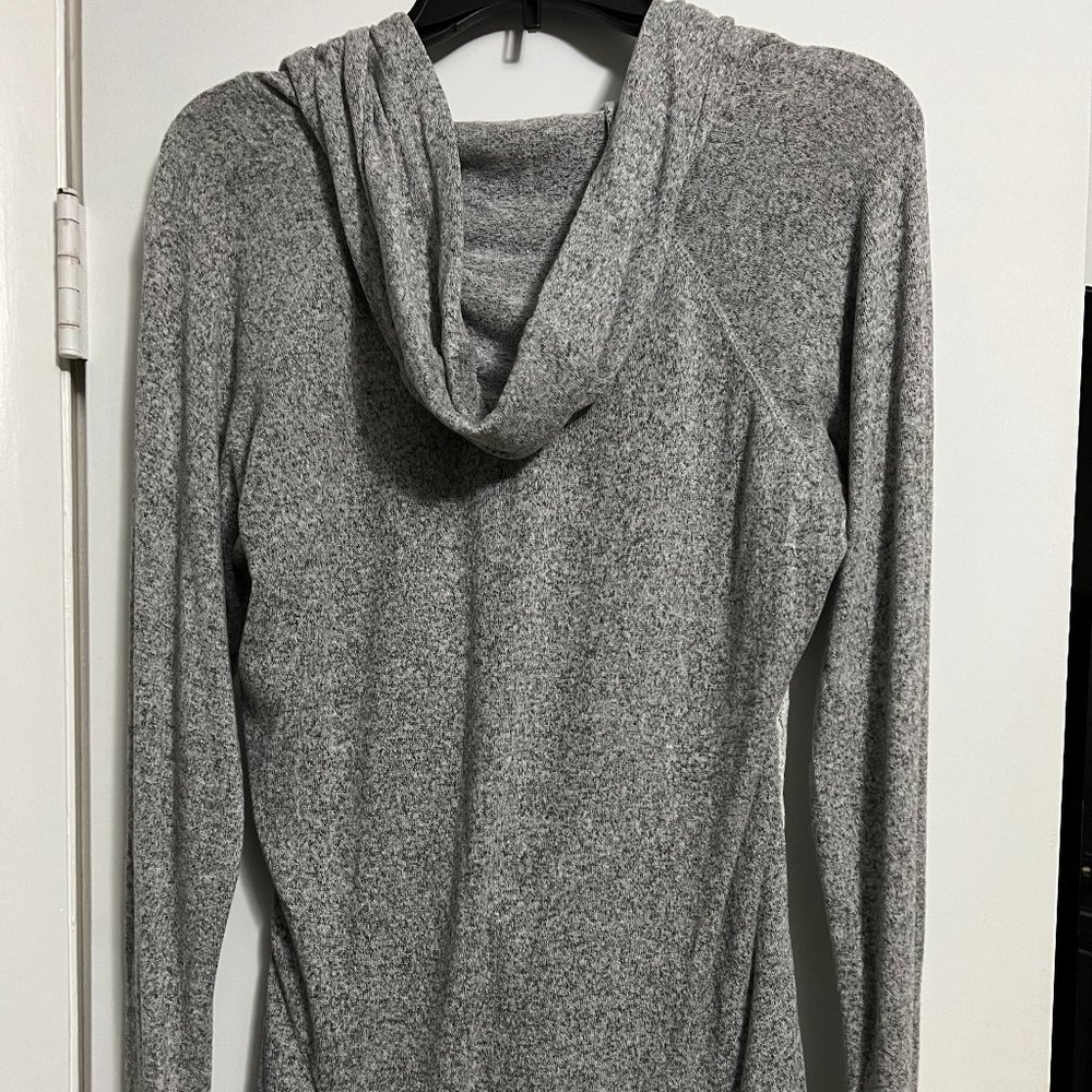 Grey with Lace Front Sweatshirt